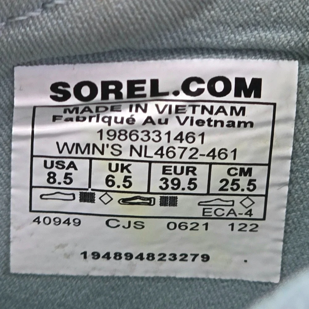 Sorel Explorer Blitz Stride Sneakers Womens 8.5 Blue‎ White Knit Walking Comfort